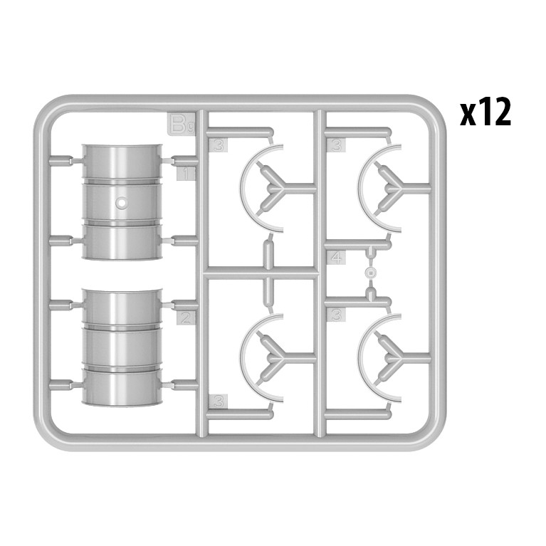 Fûts de carburant allemands de 200L - MINIART 35597 - 1/35