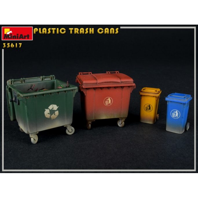 Poubelles en plastique - MINIART 35617 - 1/35