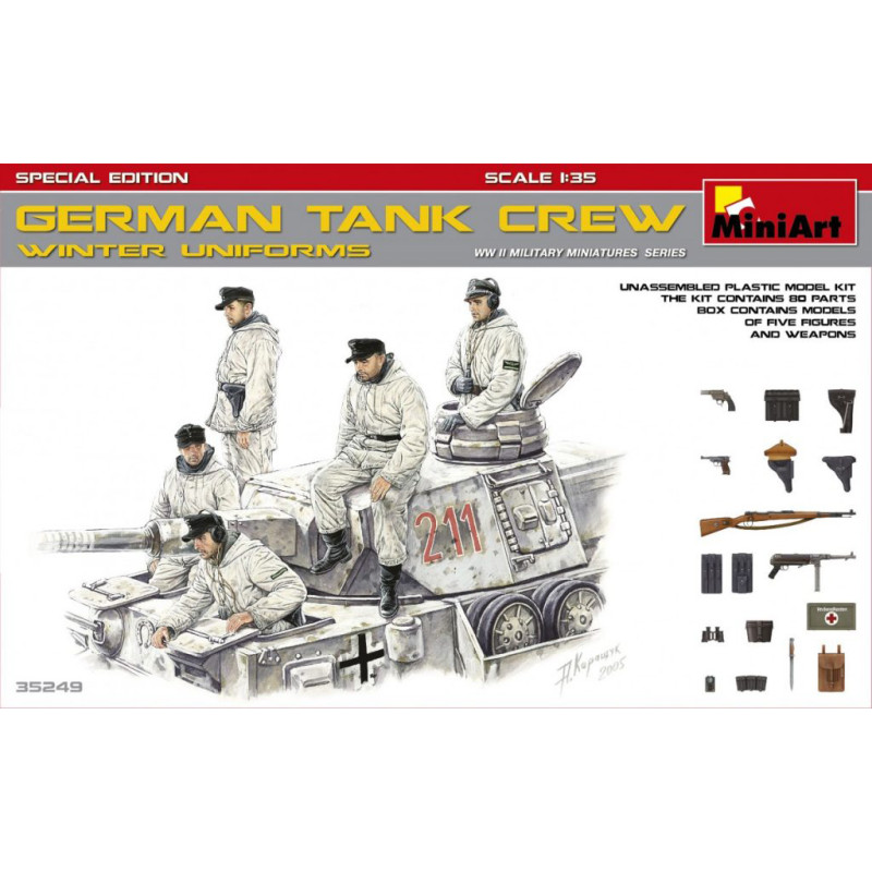 Equipage de char Allemand, uniformes Hiver, Ed.Spéciale - MINIART 35249 - 1/35