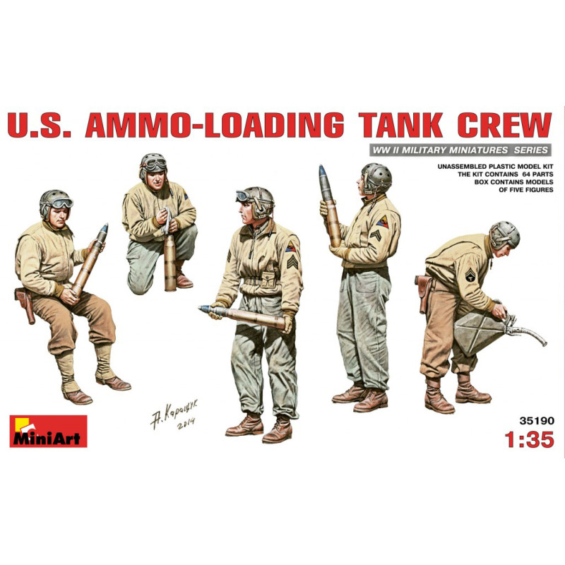 Equipage de Char US, chargement de munitions - MINIART 35190 - 1/35