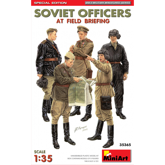 Briefing d'officiers Soviétiques sur le terrain Ed.Spéciale - MINIART 35365 - 1/35