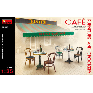 Mobilier et vaisselles de café - MINIART 35569 - 1/35