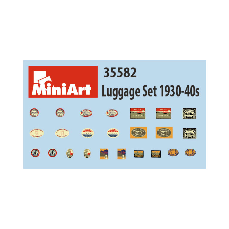 Ensemble de bagages années 30-40 - MINIART 35582 - 1/35