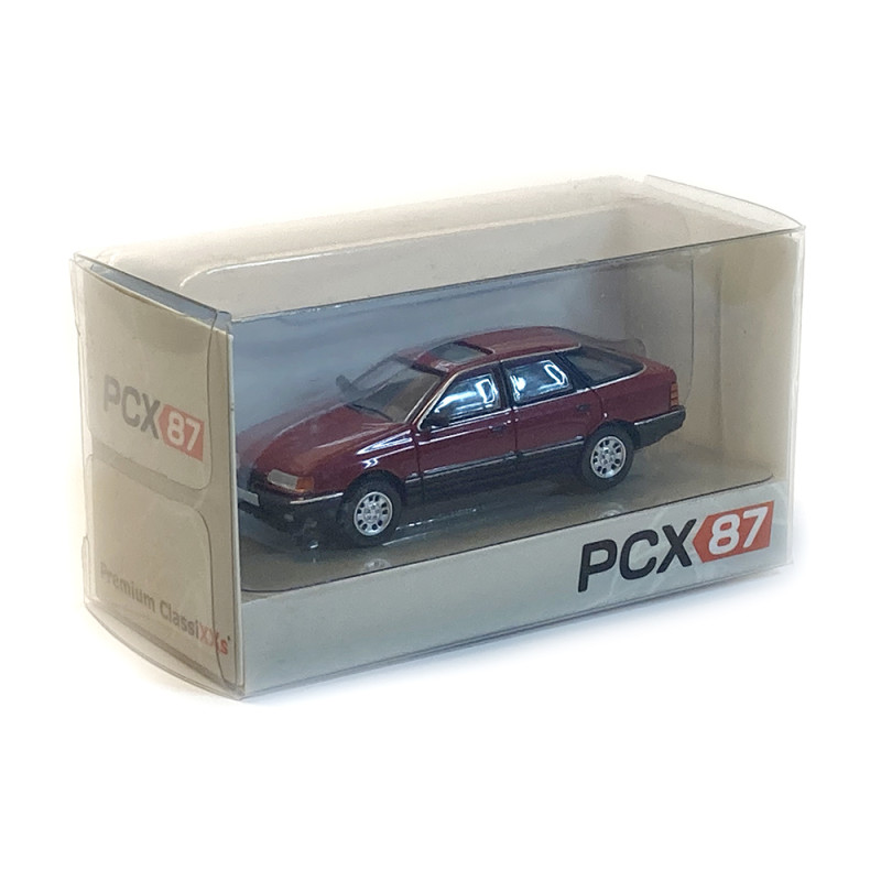 Ford Scorpio, toit ouvrant, rouge / noir métallisé - PCX 870458 - HO 1/87