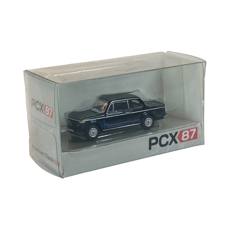 BMW 2002 Turbo, décorée, noir - PCX 870442 - HO 1/87