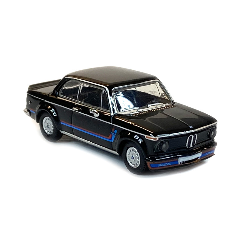 BMW 2002 Turbo, décorée, noir - PCX 870442 - HO 1/87