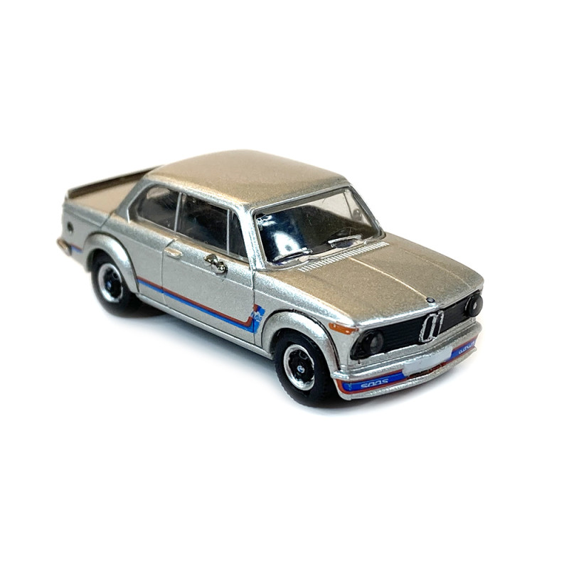 BMW 2002 Turbo, décorée, gris - PCX 870441 - HO 1/87