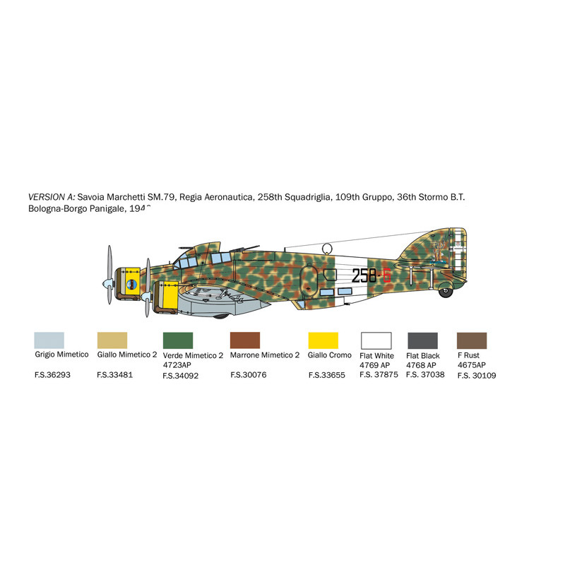 Bombardier S.79 Sparviero - ITALERI 1412 - 1/72