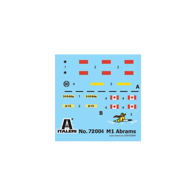 M1 Abrams - Ensemble complet pour modélisation - Kit de démarrage - ITALERI 72004 - 1/72