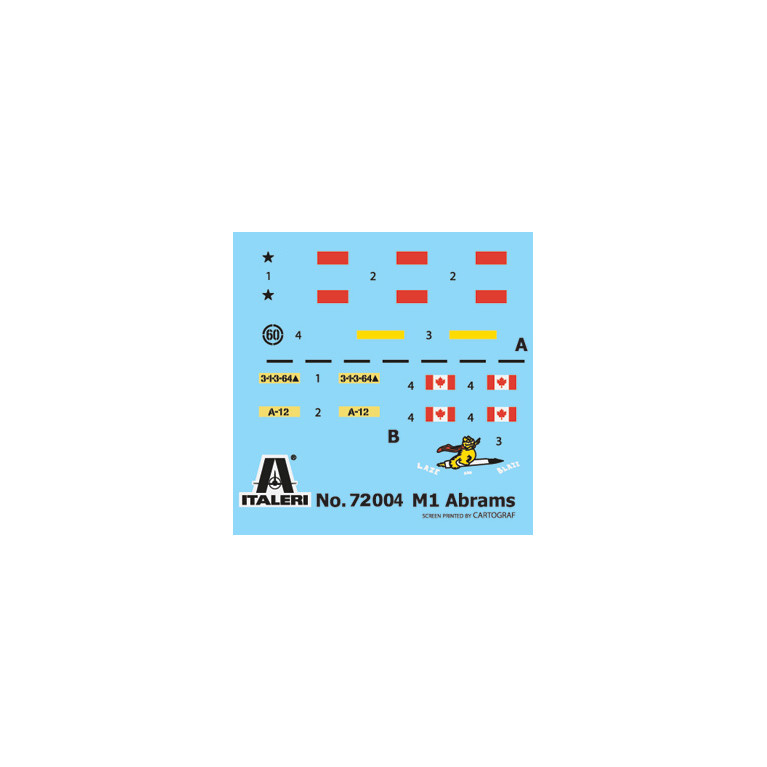 M1 Abrams - Ensemble complet pour modélisation - Kit de démarrage - ITALERI 72004 - 1/72
