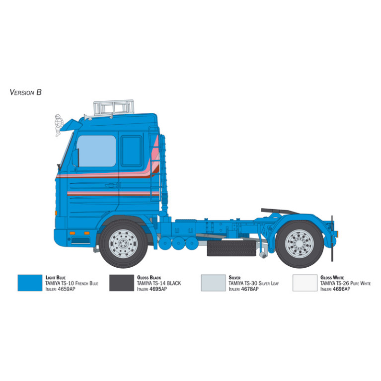 Camion 3950 Scania R143 M 500 Streamline 4x2 - ITALERI 3950 - 1/72