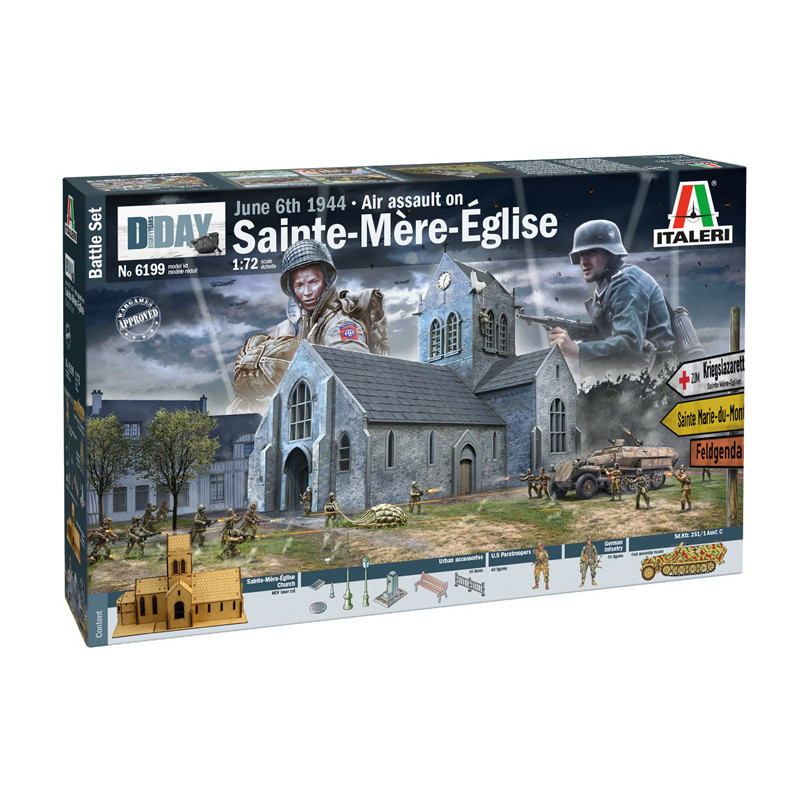 Set Bataille De Normandie Sainte-Mère-Eglise 6 Juin 1944 - ITALERI 6199 - 1/72