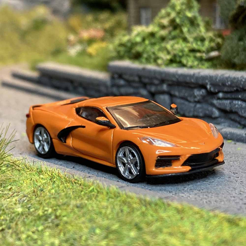 Chevrolet Corvette C8, orange, 2019 - PCX 870675 - HO 1/87