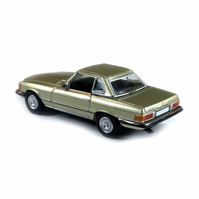 Mercedes SL (R107) vert lumière métallisé, 1971 - PCX 870482 - HO 1/87