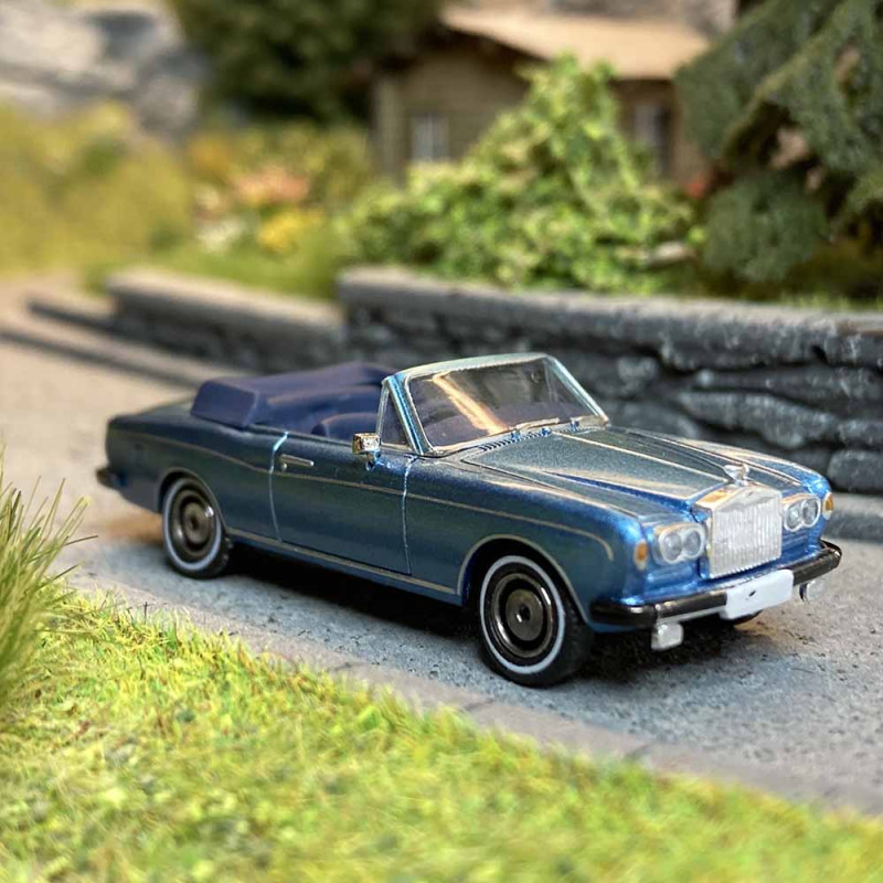 Rolls Royce Corniche cabriolet, bleu clair métallisé - PCX 870513 - HO 1/87