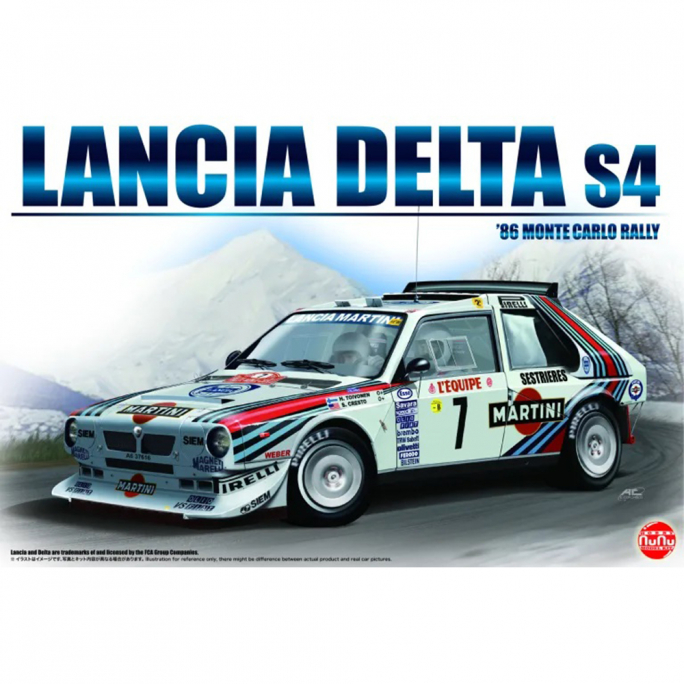 Lancia Delta S4, rallye Monté Carlo 1986 - NUNU PN 24030 - 1/24