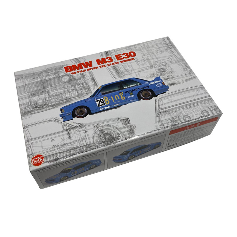 NuNu Maquette Voiture De Piste PN24019 BMW M3 E30 1990 Fuji Inter Tec Class Winner 124