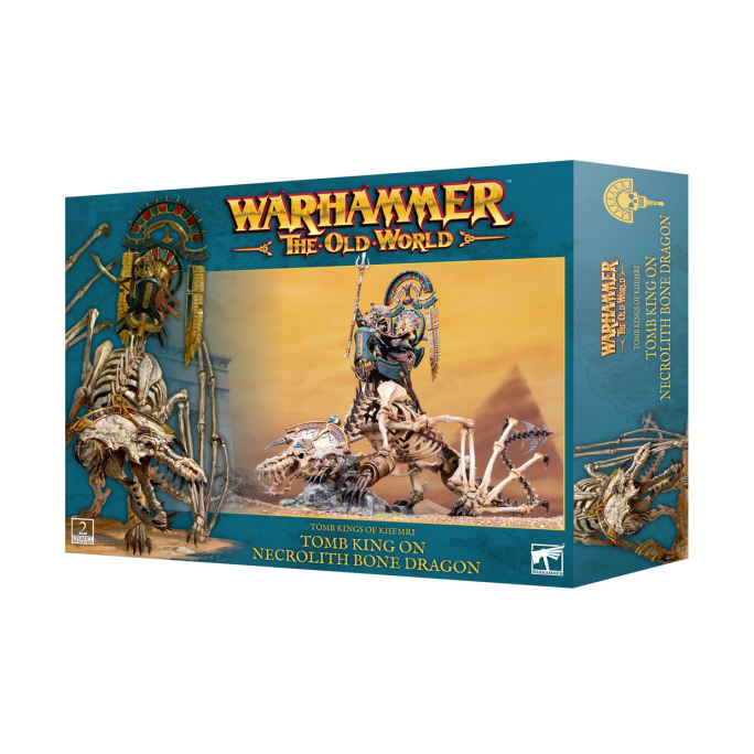 Warhammer TOW : Tomb King On Necrolith Bone Dragon - WARHAMMER 07-08