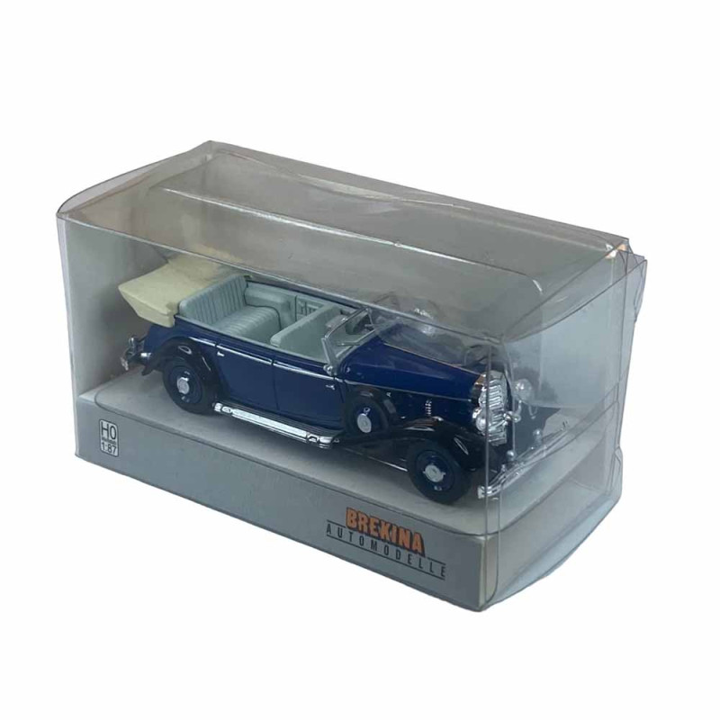 Mercedes Benz 770 K cabriolet, bleu / noir - Brekina 21053 - 1/87