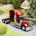 Camion, tracteur International LoneStar, rouge foncé métallisé - Brekina 85826 - 1/87