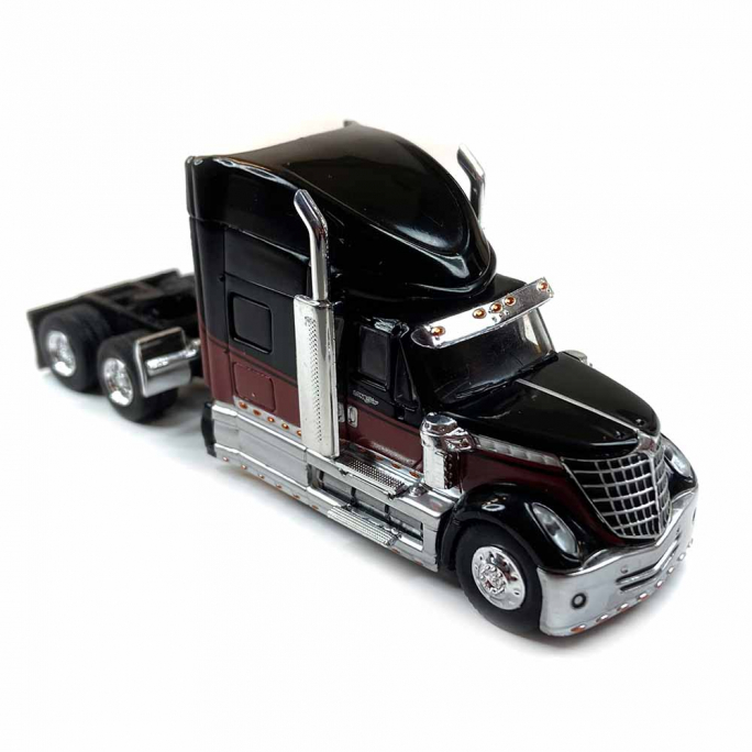 Camion, tracteur International LoneStar, noir et rouge - Brekina 85829 - 1/87