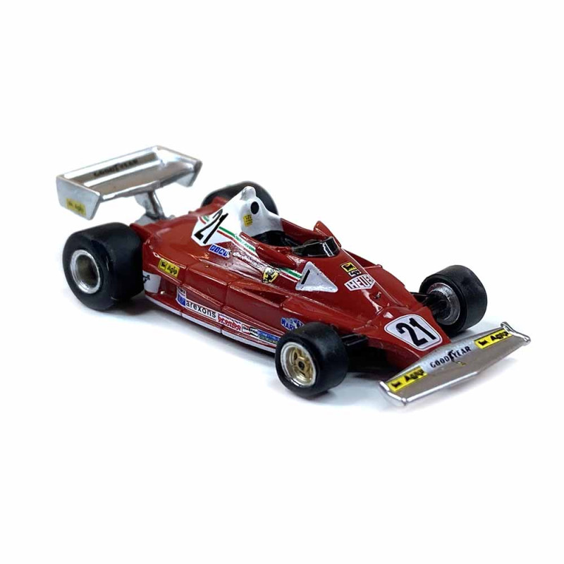 Ferrari 312 T2, N°21 Villeneuve, Canada 1976 avec Enzo Ferrari, rouge - Brekina 22977 - 1/87