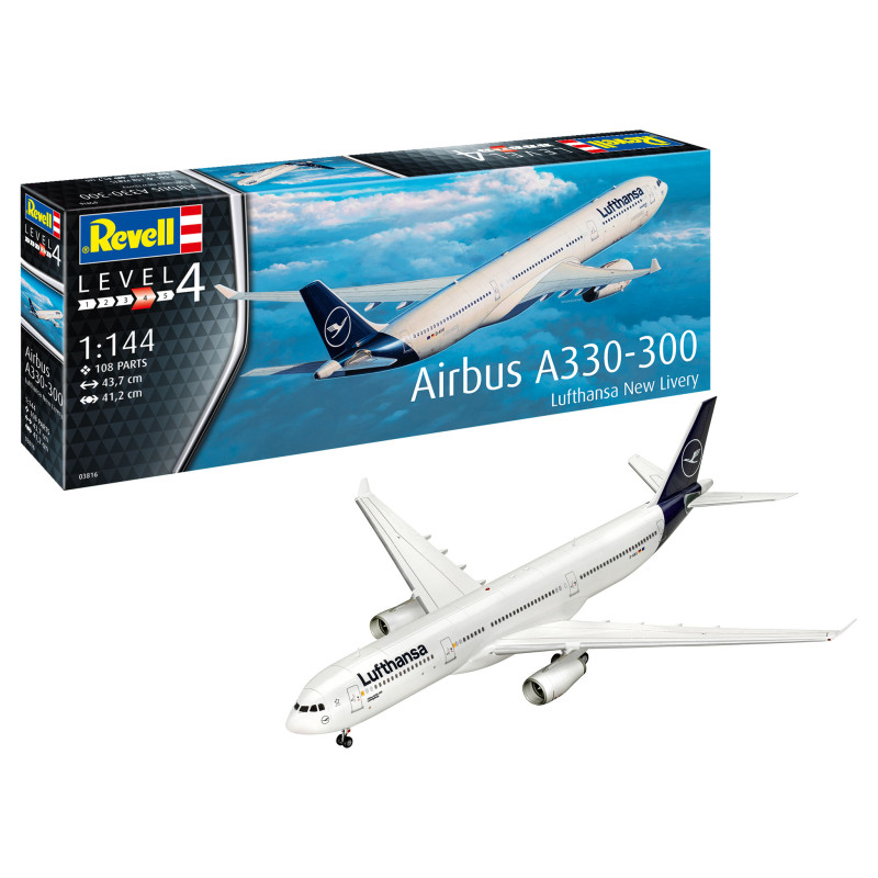 Airbus A330-300 Lufthansa Nouvelle livrée - REVELL 03816 - 1/24