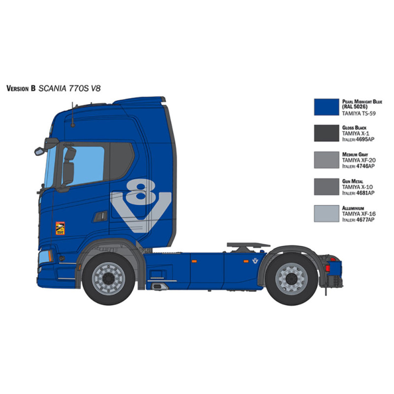 Scania 770 S V8 "White Cab" - ITALERI 3965 - 1/24