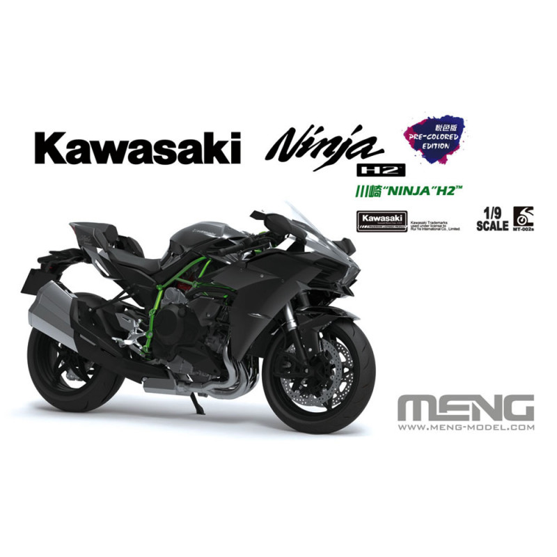 Kawasaki Ninja H2 Pre-colored - MENG MT-002s - 1/9