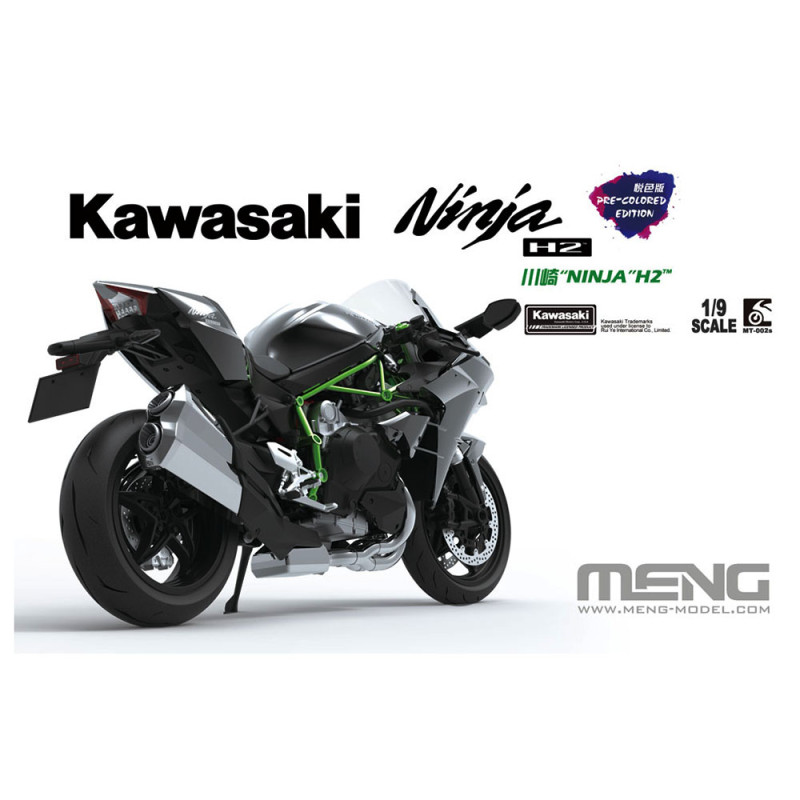 Kawasaki Ninja H2 Pre-colored - MENG MT-002s - 1/9