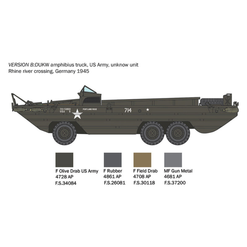 Camion DUKW 2 1/2 GMC - 2nd Guerre Mondiale - ITALERI 6392 - 1/35