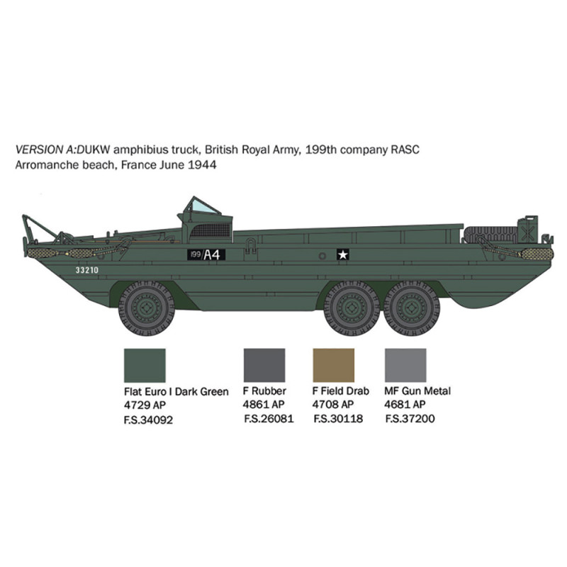 Camion DUKW 2 1/2 GMC - 2nd Guerre Mondiale - ITALERI 6392 - 1/35