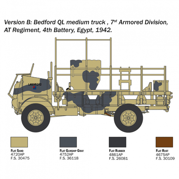 Camion Bedford QL - 2nd Guerre Mondiale - ITALERI 241 - 1/35