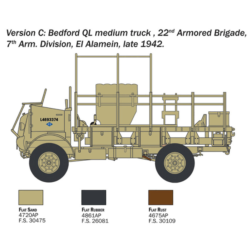 Camion Bedford QL - 2nd Guerre Mondiale - ITALERI 241 - 1/35