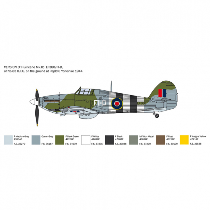 Avion de chasse Hurricane Mk.IIC - ITALERI 2828 - 1/48