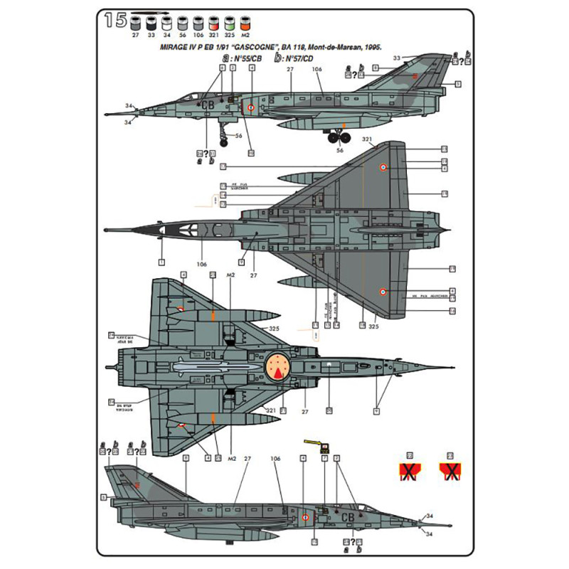 Bombardier Mirage IV P - HELLER 80493  - 1/48