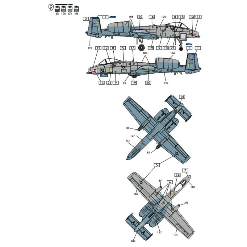 Avion A10 Thunderbolt - HELLER 79912 - 1/144