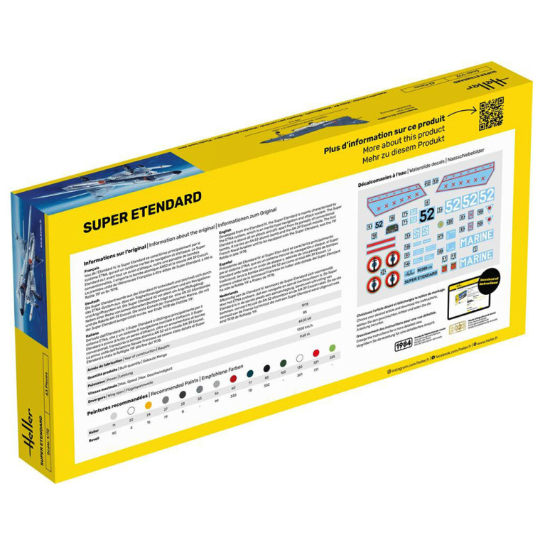 Avion de chasse Super Etendard - HELLER 80360  - 1/72