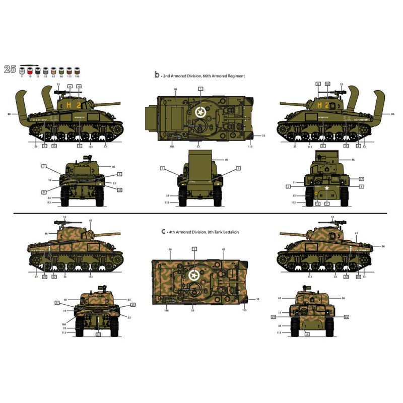 Char M4 Sherman D-Day - HELLER 79892 - 1/72