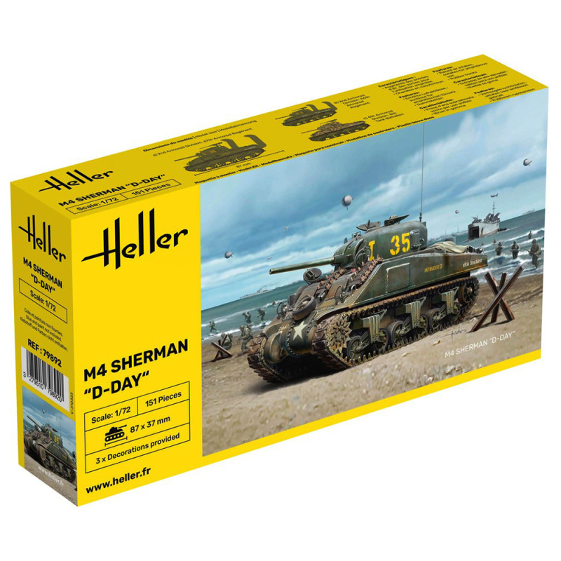 Char M4 Sherman D-Day - HELLER 79892 - 1/72