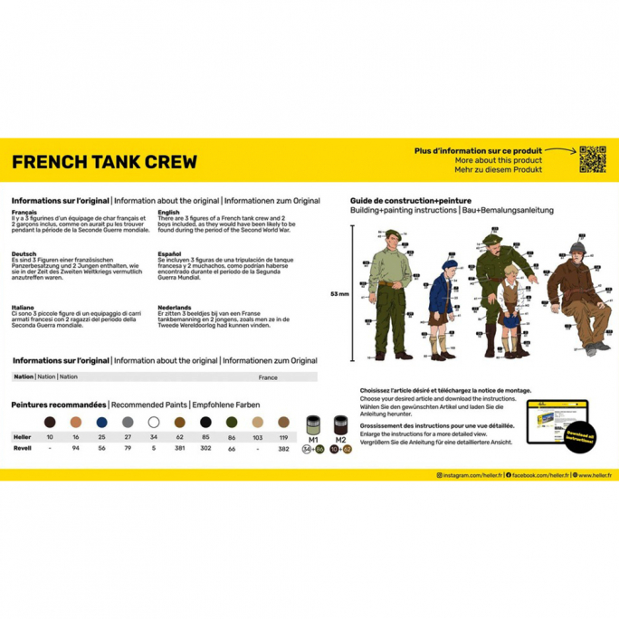 French Tank Crew - HELLER 30323 - 1/35