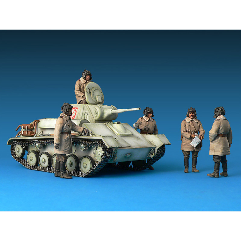 T70M Soviet Light Tank w/Crew (Char soviétique T-70M avec équipage) - Edition Spéciale - MINIART 35194 - 1/35