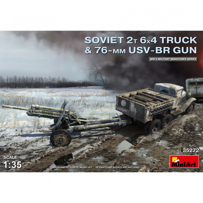 Soviet 2T truck & 76 mm USV BR gun - MINIART 35272 - 1/35