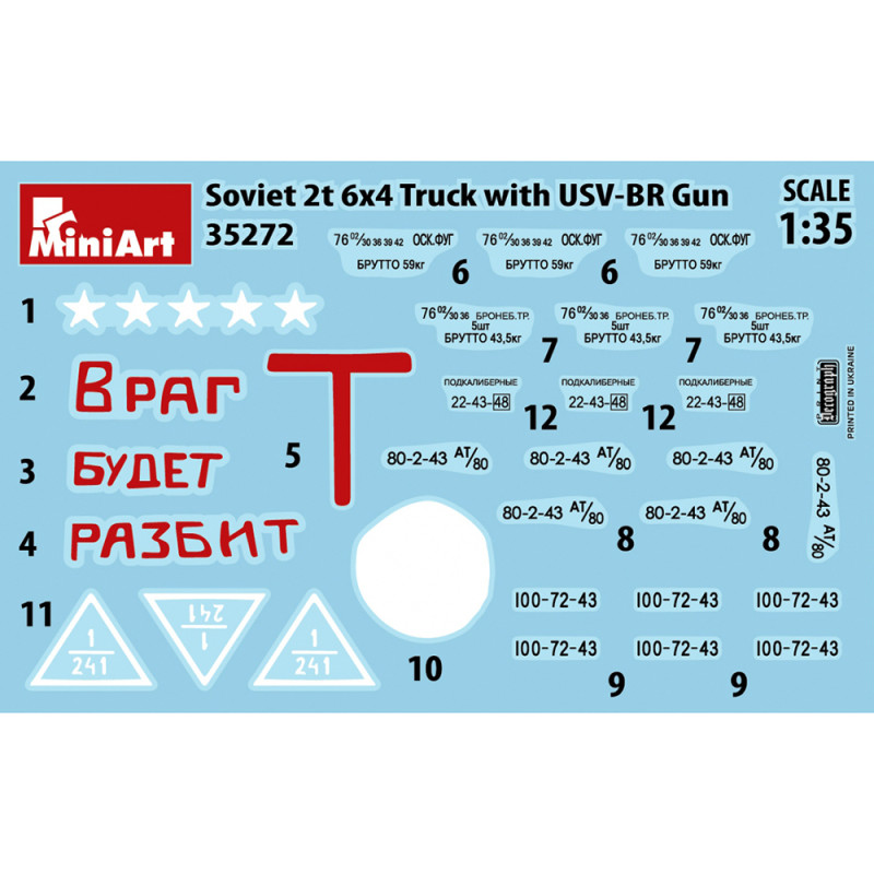 Soviet 2T truck & 76 mm USV BR gun - MINIART 35272 - 1/35