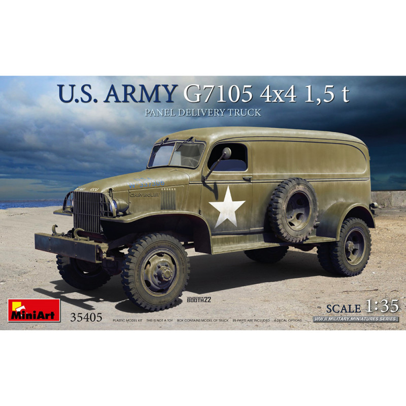 U.S. ARMY G7105 4х4 1,5t PANEL DELIVERY TRUCK - Série WWII Military Miniatures - MINIART 35405 - 1/35