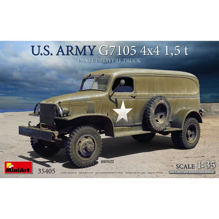 U.S. ARMY G7105 4х4 1,5t PANEL DELIVERY TRUCK - Série WWII Military Miniatures - MINIART 35405 - 1/35