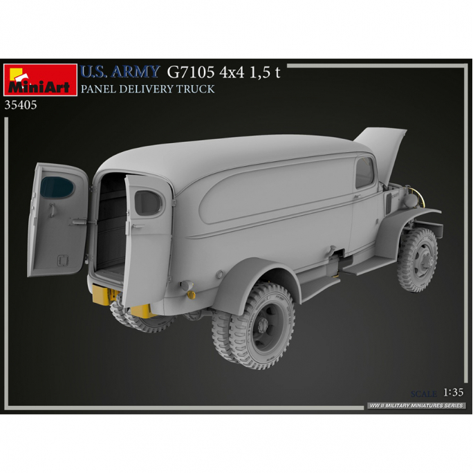 U.S. ARMY G7105 4х4 1,5t PANEL DELIVERY TRUCK - Série WWII Military Miniatures - MINIART 35405 - 1/35