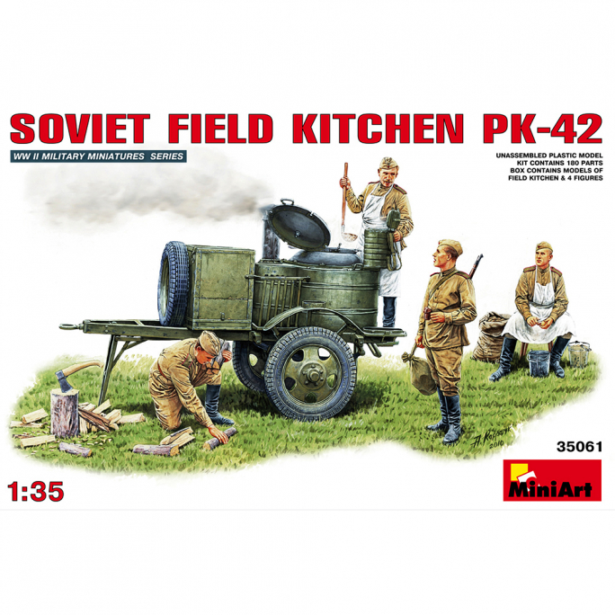 Soviet field kitchen KP-42 - Série WWII Military Miniatures - MINIART 35061 - 1/35