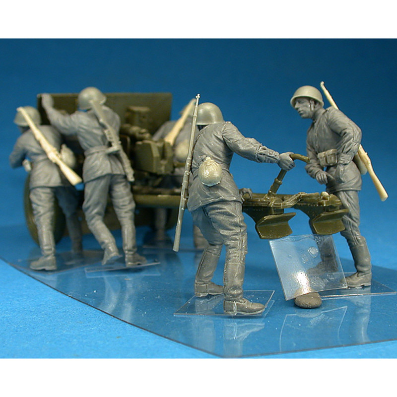 Soviet artillery crew on maneuver - Série WWII Military Miniatures - MINIART 35081 - 1/35