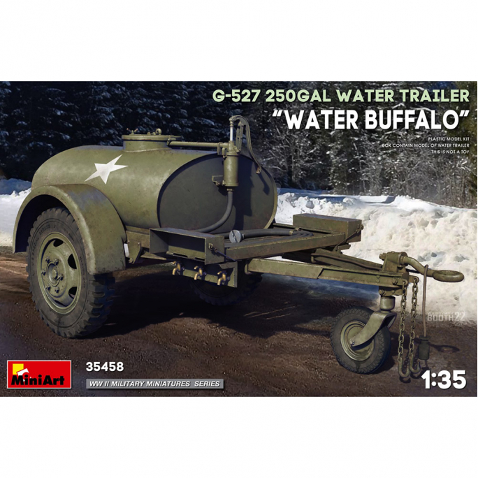 Remorque G-527 250gal water trailer "Water Buffalo" - Série WWII Military Miniatures - MINIART 35458 - 1/35